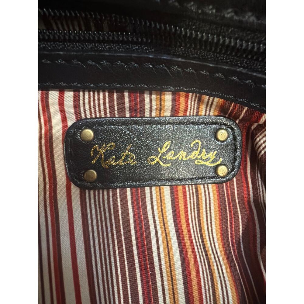 Kate Landry Black Leather Hobo Purse - Picture 8 of 8